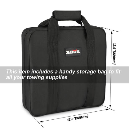 X-BULL 4WD Recovery Kit Snatch Strap Soft Shackles Folding Shovel Survival 4X4