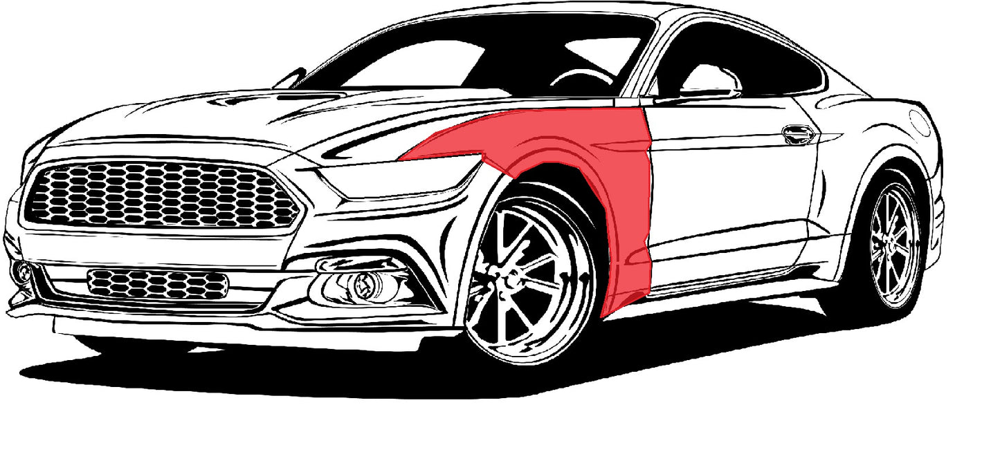 Front Fenders Paint Protection Film (+$150)